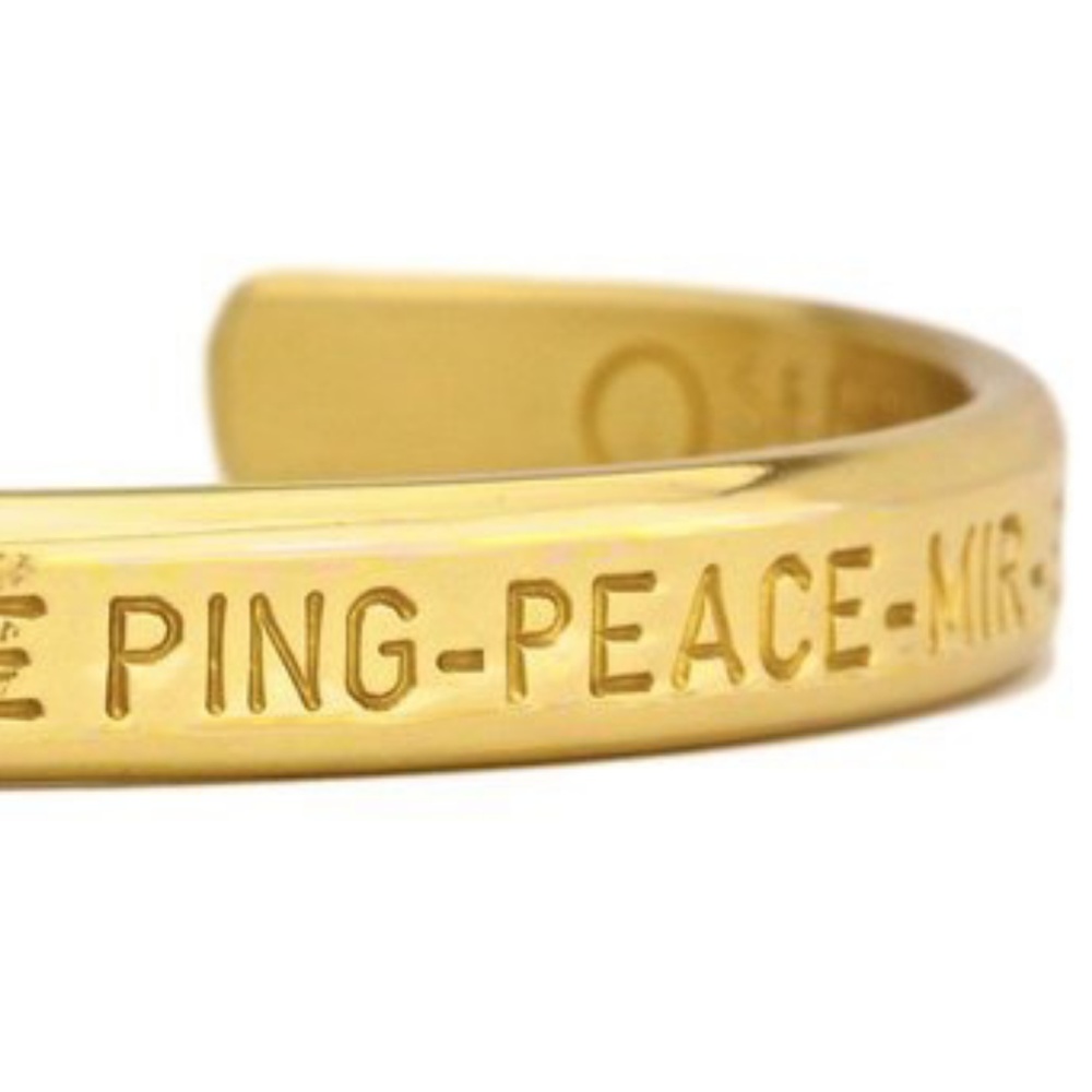 NEW Sergio Lub Jewelry Peace Brass Bracelet